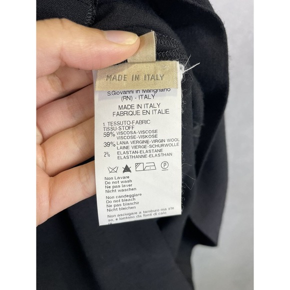 Vintage Marithé François Girbaud Gorgeous Black Dress SZ 26 - Picture 8 of 10